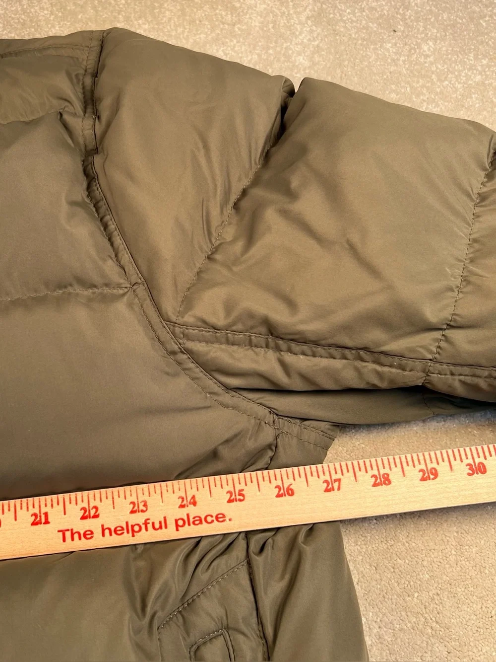 Andrew Marc New York Down Filled Puffer Coat Green Removable Hood Faux Fur XXL